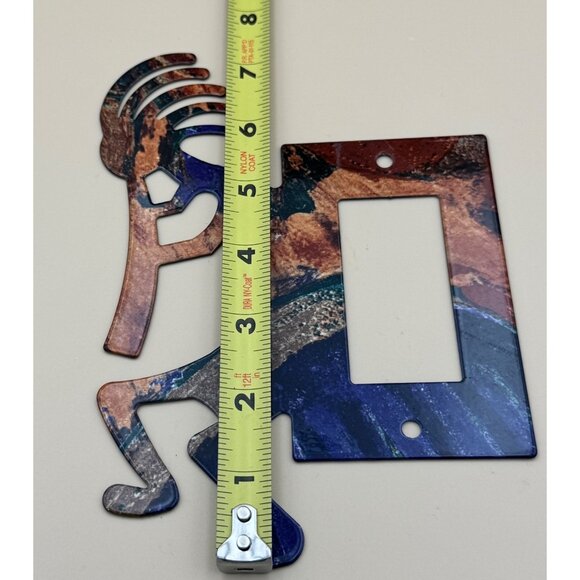 Lazart Kokopelli Reversible Metal Rocker Switch Cover Southwest Fertility - Picture 3 of 5